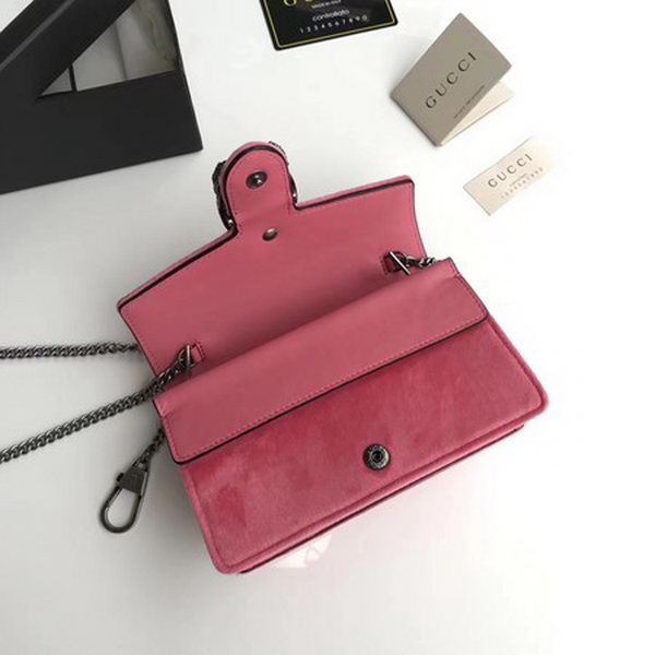 Gucci Dionysus Velvet Super mini Bag 476432 Pink