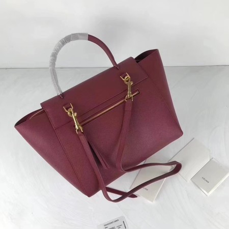 Celine Small Belt Bag Original Leather C9984 Wine