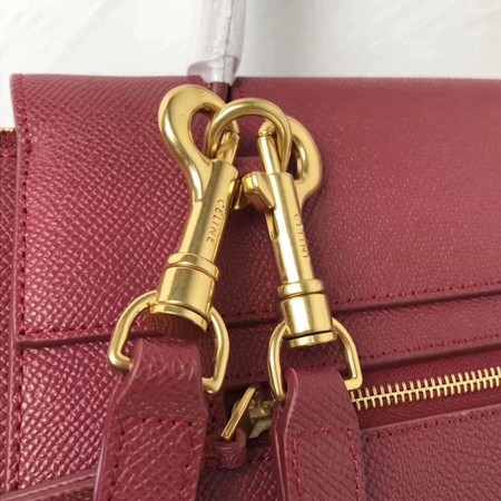 Celine Small Belt Bag Original Leather C9984 Wine