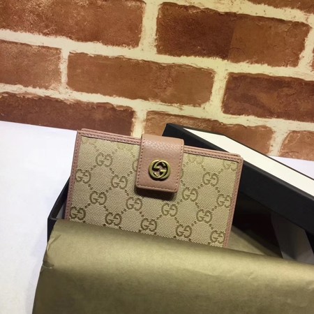 Gucci GG Supreme Wallet 337023 Pink