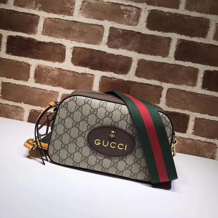 Gucci GG Supreme Messenger Bag 476466 Brown