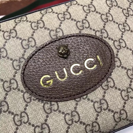 Gucci GG Supreme Messenger Bag 476466 Brown