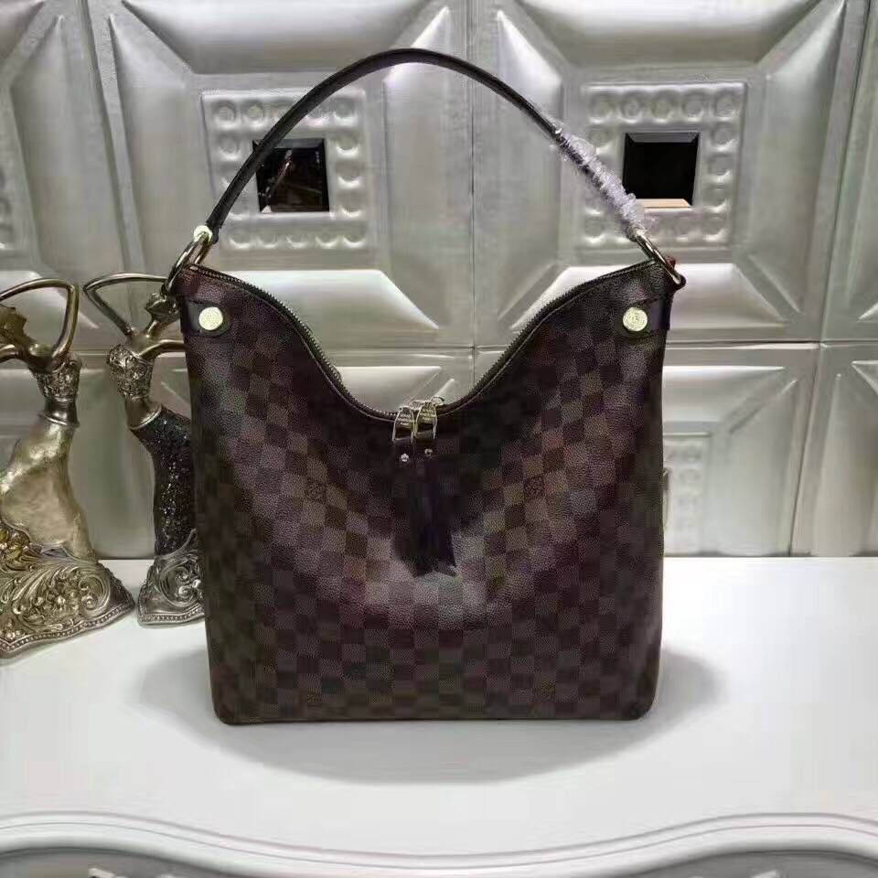 Louis Vuitton Damier Ebene Canvas DOUMO HOBO N41861