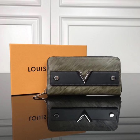 Louis Vuitton Epi Leather ZIPPY WALLET M62522 Khaki
