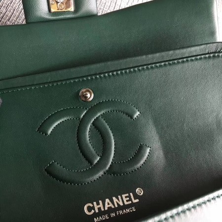 Chanel 2.55 Series Flap Bags Original Leather A1112 Green