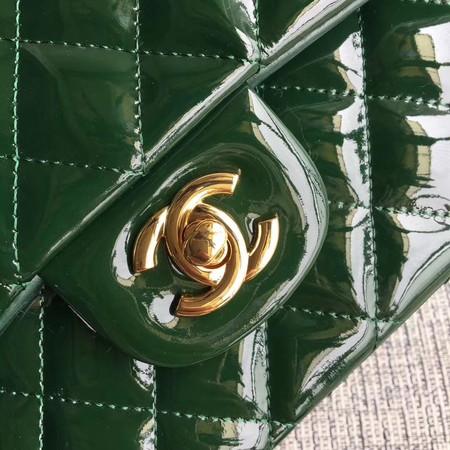 Chanel 2.55 Series Flap Bags Original Leather A1112 Green