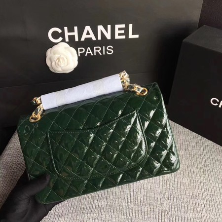 Chanel 2.55 Series Flap Bags Original Leather A1112 Green