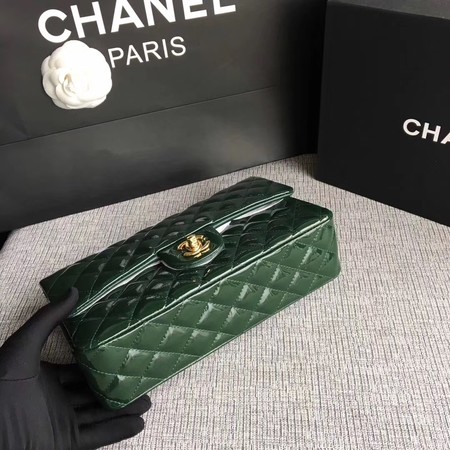 Chanel 2.55 Series Flap Bags Original Leather A1112 Green