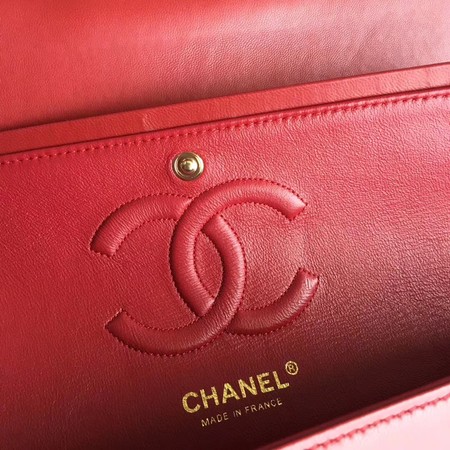 Chanel 2.55 Series Flap Bags Original Leather A1112 Red