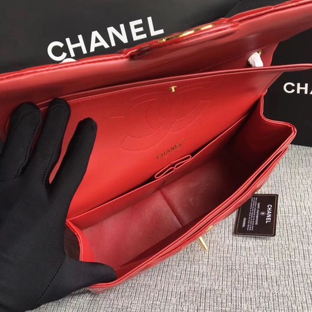 Chanel 2.55 Series Flap Bags Original Leather A1112 Red