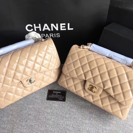 Chanel Classic Flap Bag Original Leather A1113 Apricot