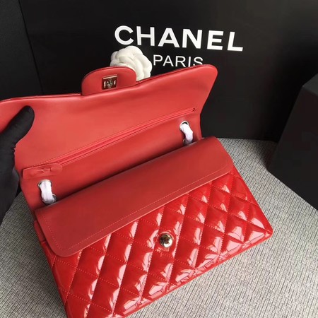 Chanel Classic Flap Bag Original Leather A1113 Red