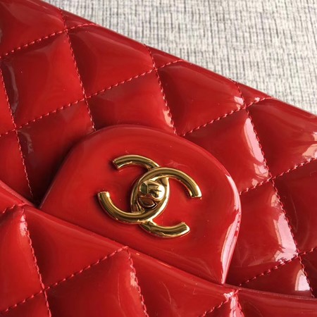 Chanel Classic Flap Bag Original Leather A1113 Red