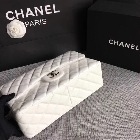 Chanel Classic Flap Bag Original Leather A1113 White