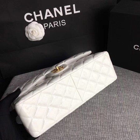 Chanel Classic Flap Bag Original Leather A1113 White