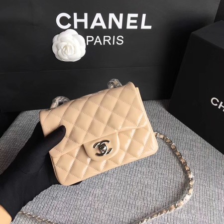 Chanel Classic Flap mini Bag Original Leather A1115 Apricot