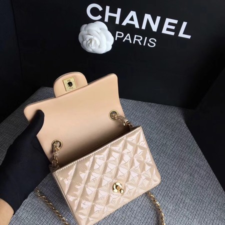 Chanel Classic Flap mini Bag Original Leather A1115 Apricot