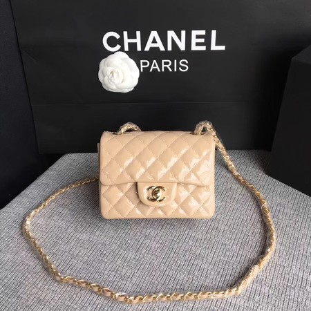 Chanel Classic Flap mini Bag Original Leather A1115 Apricot