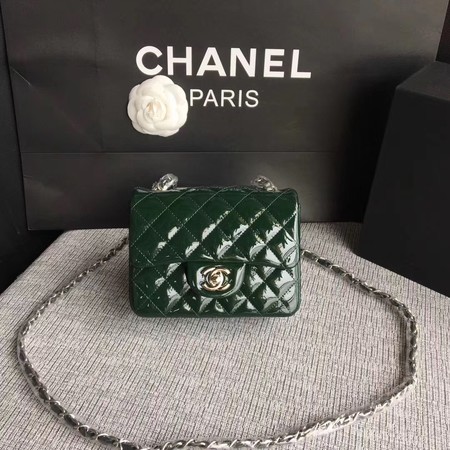 Chanel Classic Flap mini Bag Original Leather A1115 Green