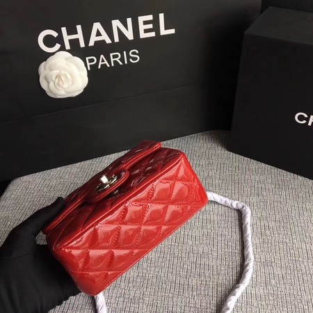 Chanel Classic Flap mini Bag Original Leather A1115 Red