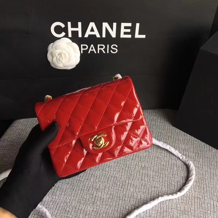 Chanel Classic Flap mini Bag Original Leather A1115 Red