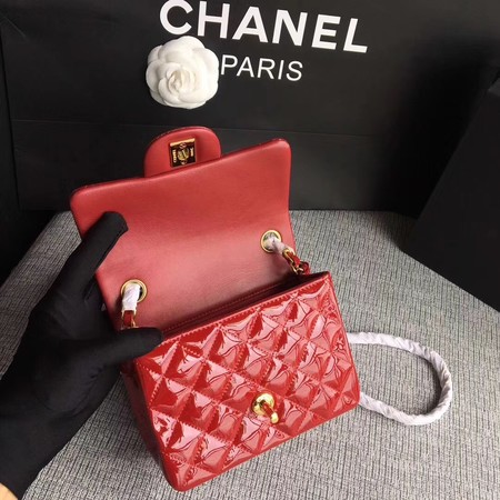 Chanel Classic Flap mini Bag Original Leather A1115 Red