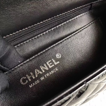 Chanel Classic Flap mini Bag Original Leather A1117 Black