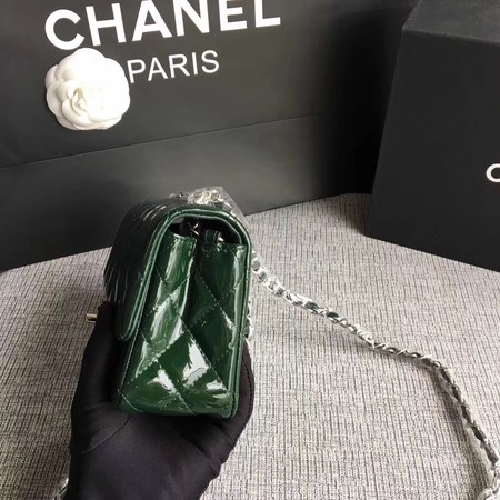 Chanel Classic Flap mini Bag Original Leather A1117 Green