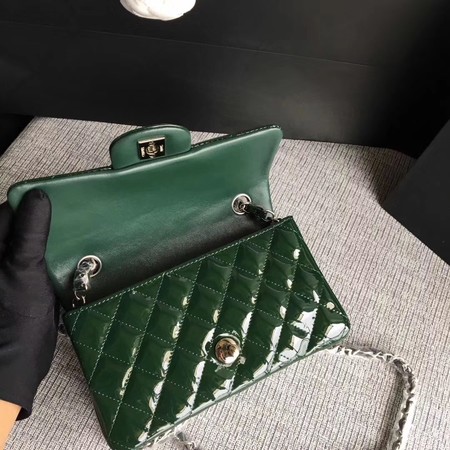 Chanel Classic Flap mini Bag Original Leather A1117 Green