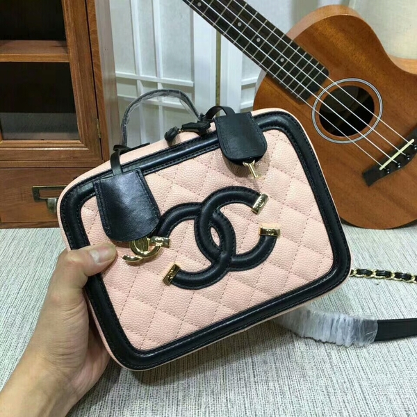 Chanel Calfskin Leather Mini Shoulder Bag 6070 Pink