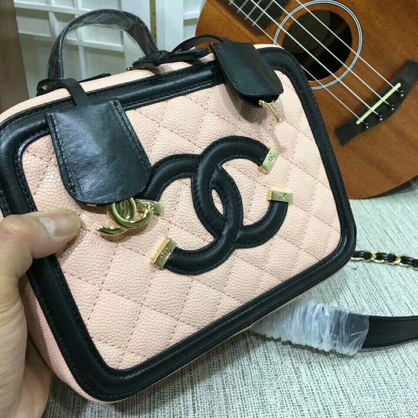 Chanel Calfskin Leather Mini Shoulder Bag 6070 Pink