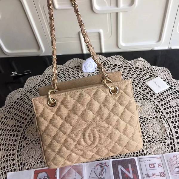 Chanel Caviar Calfskin Leather Tote Bag 18004 Camel