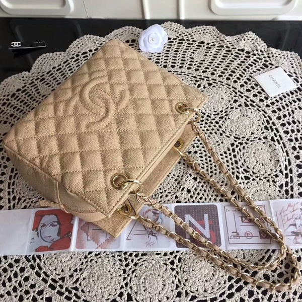 Chanel Caviar Calfskin Leather Tote Bag 18004 Camel