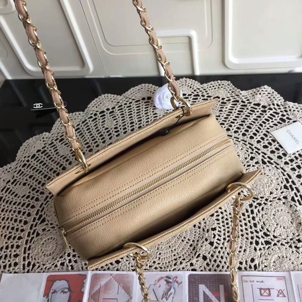 Chanel Caviar Calfskin Leather Tote Bag 18004 Camel