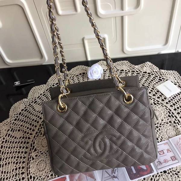 Chanel Caviar Calfskin Leather Tote Bag 18004 Grey