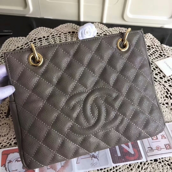 Chanel Caviar Calfskin Leather Tote Bag 18004 Grey