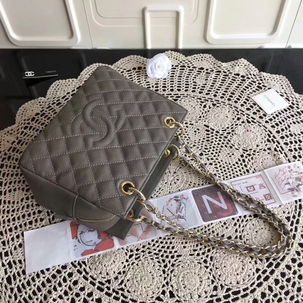 Chanel Caviar Calfskin Leather Tote Bag 18004 Grey