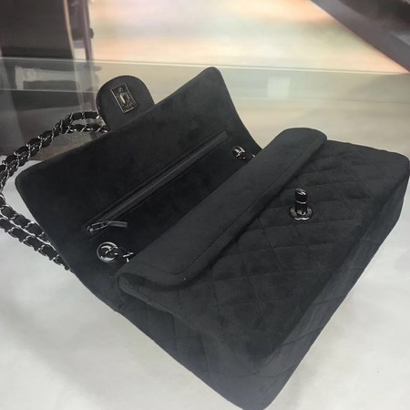 Chanel 2.55 Series Flap Bags Original Velet A1112 Black