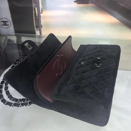 Chanel 2.55 Series Flap Bags Original Velet A1112 Black