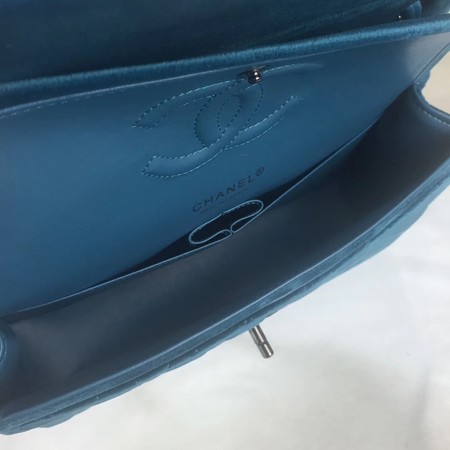 Chanel 2.55 Series Flap Bags Original Velet A1112 Blue