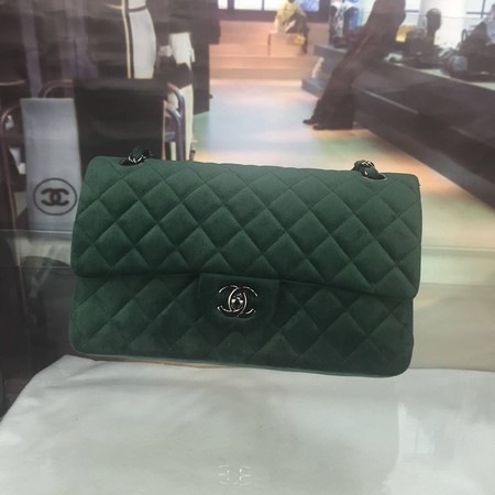 Chanel 2.55 Series Flap Bags Original Velet A1112 Green