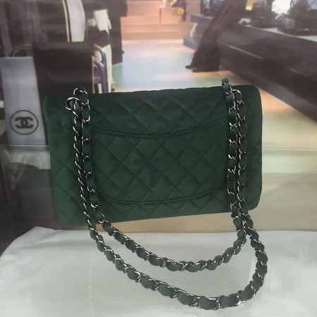 Chanel 2.55 Series Flap Bags Original Velet A1112 Green