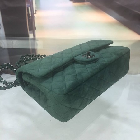 Chanel 2.55 Series Flap Bags Original Velet A1112 Green