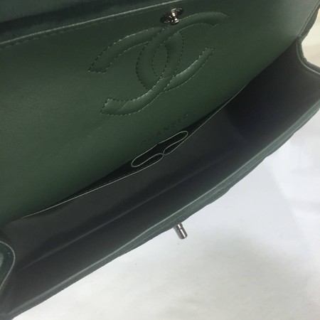 Chanel 2.55 Series Flap Bags Original Velet A1112 Green