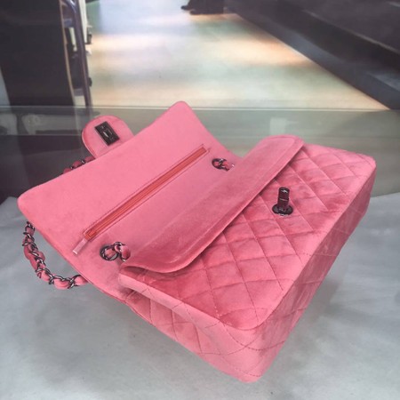 Chanel 2.55 Series Flap Bags Original Velet A1112 Pink