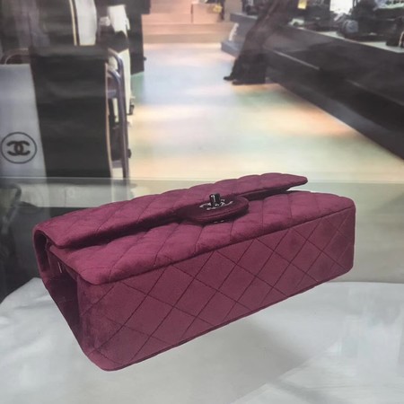 Chanel 2.55 Series Flap Bags Original Velet A1112 Purple