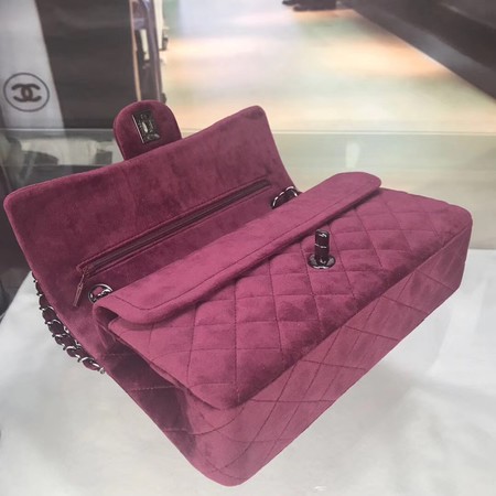 Chanel 2.55 Series Flap Bags Original Velet A1112 Purple