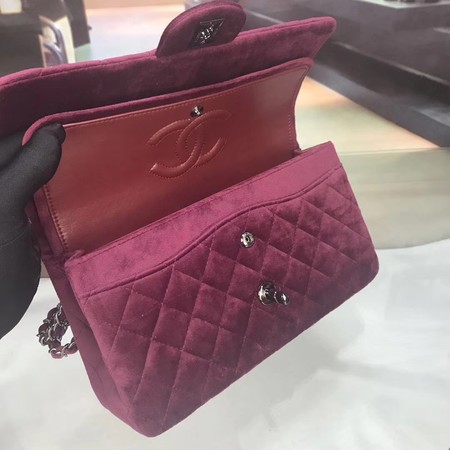 Chanel 2.55 Series Flap Bags Original Velet A1112 Purple