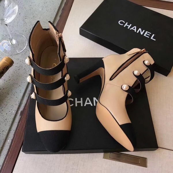 Chanel Ankle Boot CH2230 Apricot