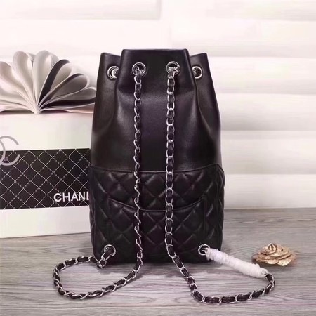 Chanel Backpack Original Sheepskin Leather A33269 Black